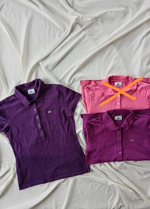 Женская футболка-поло lacoste, размер 44