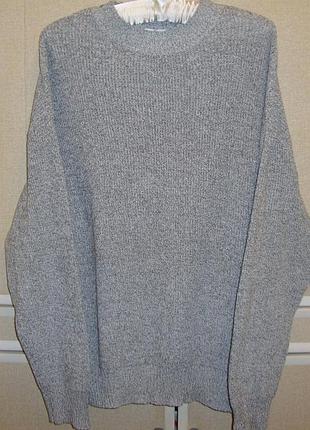 Джемпер сірий меланж  оверсайз (oversize) 2