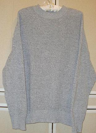 Джемпер сірий меланж  оверсайз (oversize) 4