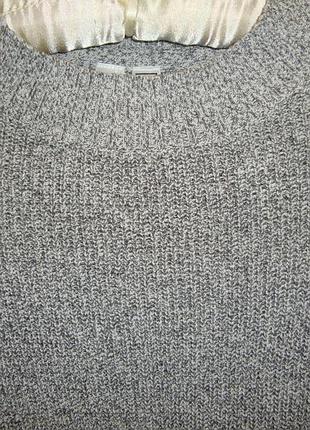 Джемпер сірий меланж  оверсайз (oversize) 3