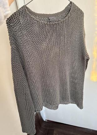 Лонгслів hm лонг кофта крупной вязки