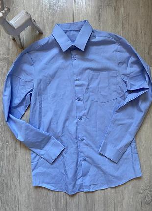 Нова блакитна сорочка для хлопчика в школу george