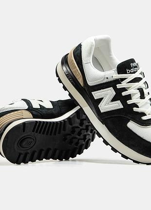 Мужские кроссовки new balance 574 legacy black white 40-41-42-43-44-45