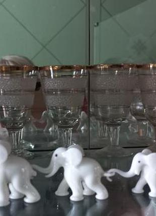 Набор фарфоровых слоников. 
40-ве годы. нижняя.антиквариат. 7 штук.