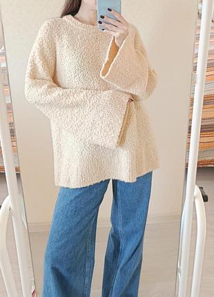 Шерстяной свитер тедди arket