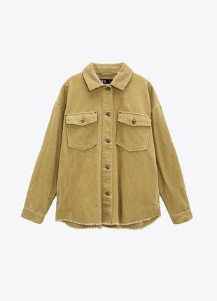 Вельветова сорочка-куртка oversize