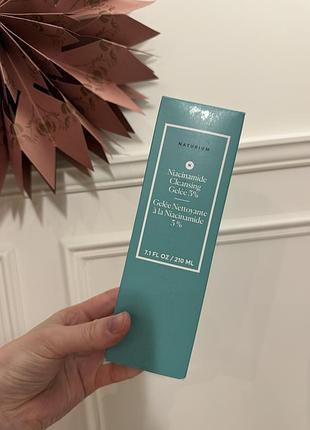 Очищувальний гель для обличчя з ніацинамідом 3% naturium niacinamide cleansing gelee, 210 мл