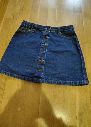 Вінтажна джинсова спідниця