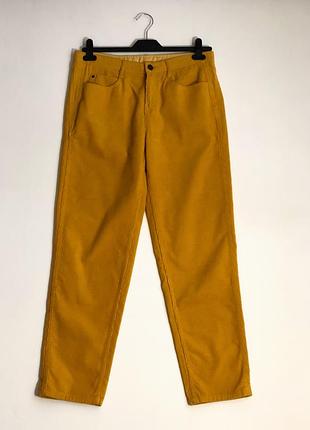 Вельветовые брюки ярко желтого цвета vessica