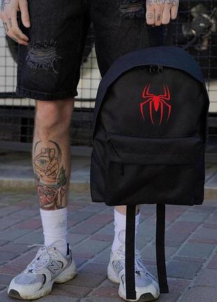 Повсякденний рюкзак шкільний для хлопчика without compact з принтом людина-павук black