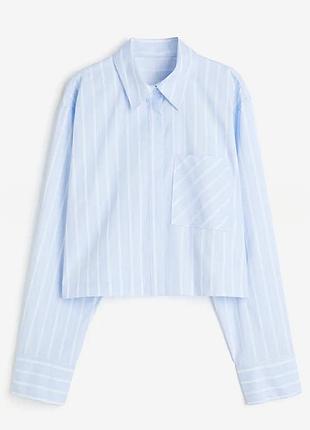 Короткая голубая рубашка devided (h&amp;m) 2