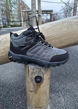 Зимові кросівки merrel moc ii (cordura) - сірі