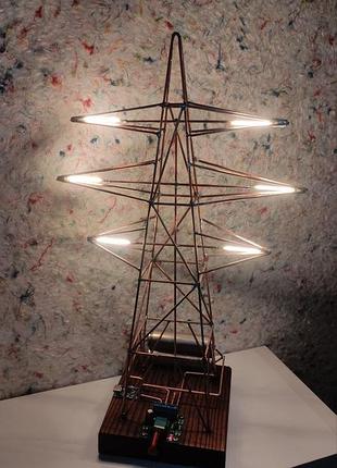 Лед лампа в виде лэп