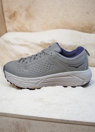 Кроссовки hoka утепленные, кроссовки зимние серые (1504)