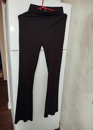 Штани лосіни клешь в рубчик розмір с-м