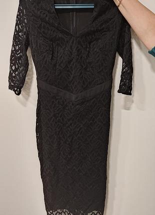 Платье marciano los angeles черное кружевное s-m новое