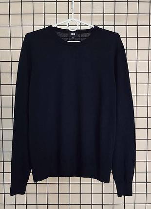 Мужской джемпер uniqlo | 100% шерсть мериноса (m)