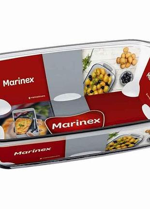 Форма д/запікання скл. прямокут. з руч. 2,7л 6535 тм marinex