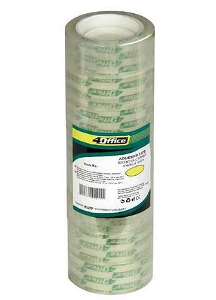 Лента клейкая канцелярская 18мм*10м 8шт/уп. 4-375 тм 4office