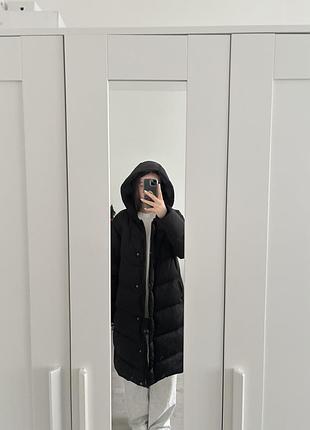 Чорна довга куртка вайкікі