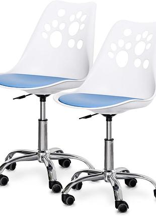 Комплект (2шт) дитяче крісло evo-kids indigo white/blue (арт h-232 w/bl-х2)