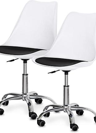 Комплект (2шт) крісло evo-kids capri white / black (арт h-231 w/b-х2)