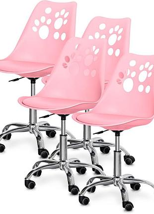 Комплект (4шт) дитяче крісло evo-kids indigo pink (арт h-232 pn/pn-х4))