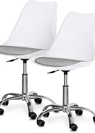 Комплект (2шт) крісло evo-kids capri white / grey (арт h-231 w/g -х2)