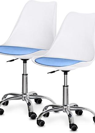 Комплект (2шт) крісло evo-kids capri white / blue (арт h-231 w/bl-х2)