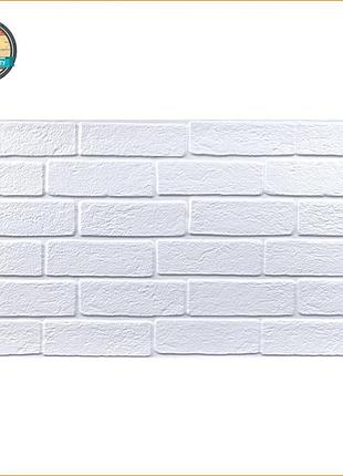 Декоративная пвх панель 960х480х4мм белая кирпичная sw-00001427