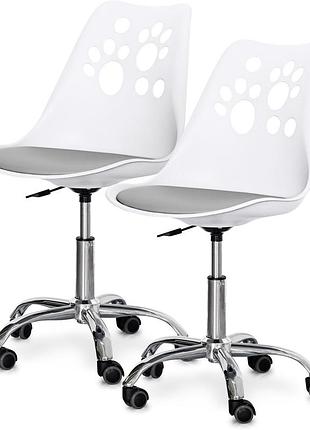 Комплект (2шт) дитяче крісло evo-kids indigo white / grey (арт h-232 w/g -х2)