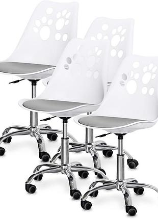 Комплект (4шт) дитяче крісло evo-kids indigo white/grey (арт h-232 w/g-х4)
