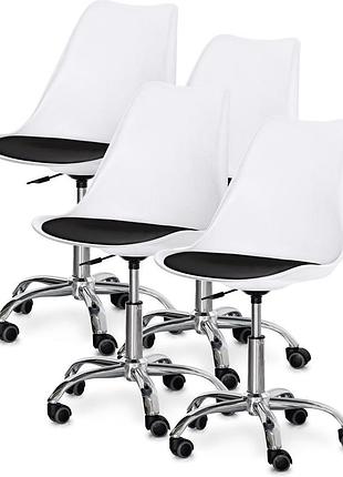 Комплект (4шт) крісло evo-kids capri white / black (арт h-231 w/b-х4)