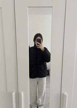 Куртка з сінсею чорна 2