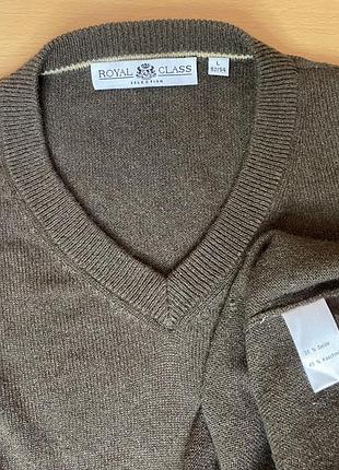 Пуловер шовк і кашемір royal class коричневий l (52/54)
