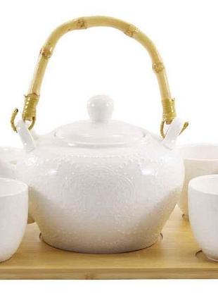 Набор 5пр.на деревьев.подстав (800мл4 шт чашек130мл)a pj02777 тм interos