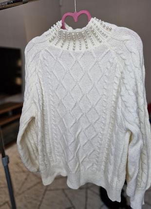 Теплый свитер с отделкой горловиной warehouse