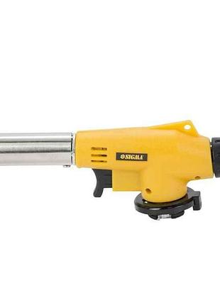 Горелка газовая с керамическим соплом и пезоподжигом ø20мм 175мм 2901401 тм sigma