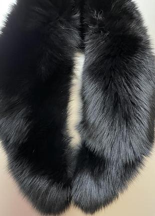 Воротнік-накидка-шарф з натурального хутра