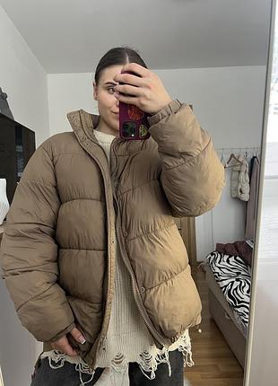 Тепла куртка zara / пуховик zara