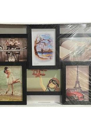 Коллаж 6_10-15 глянцеве скло чорний pl15 тм ramka