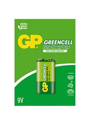 Батарейка сольова 6f22 greencell 9.0v 1604glf-u1 1шт (блістер) тм greencell