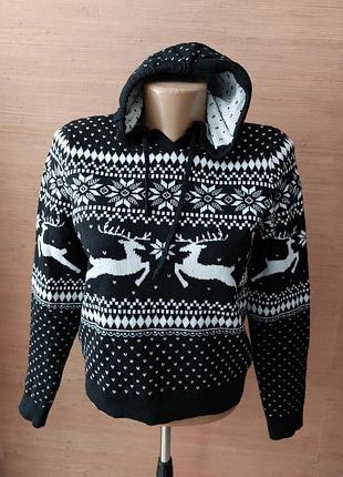 🎄🦌🎄 красивый худи скандинавский принт