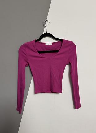 Кроп топ pigalle с довгим рукавом