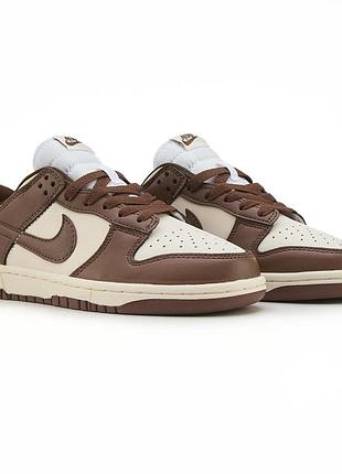 Nike dunk low brown cream white 7