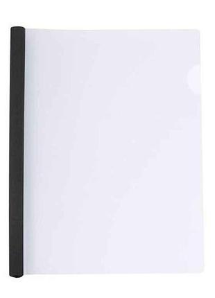 Папка а4 economix з планкою-затиском 15 мм (2-95аркушів), чорна e31211-01 тм economix