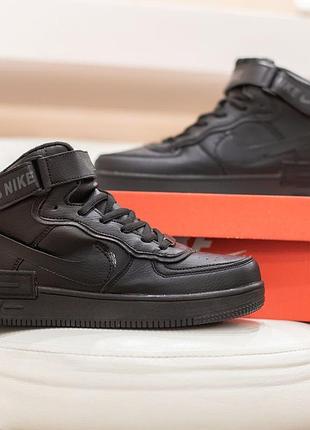 Кросівки nike air force shadow black жіночі зимові