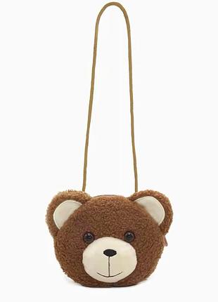 Дитяча сумка через плечі плюшева "звірятка" каракуль, wuke коричневий ведмідь