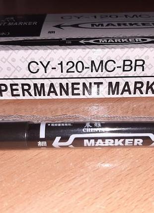 Маркер 2-х сторонній чорний перманентний уважно читайте умови пересилки!