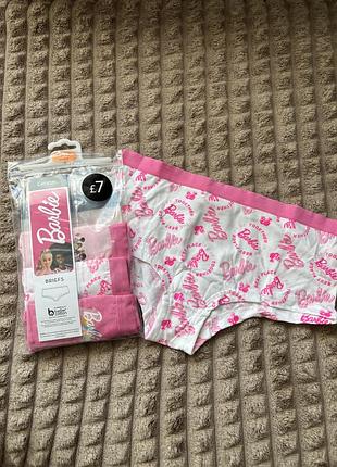 Набір трусиків шортів для дівчинки, george barbie, рожеві